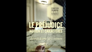 1Le PREJUDICE tout savoir pour réussir 4 Responsabilitédélictuelle crfpa licence [upl. by Emylee]