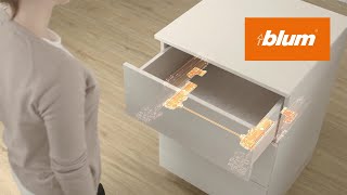 TIPON BLUMOTION for MOVENTO mechanical opening system combined with soft close  Blum [upl. by Fisa]