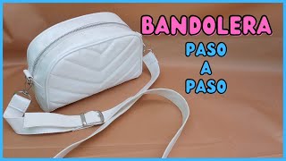 Como hacer una cartera Bandolera paso a paso  moldes para descargar PDF gratis [upl. by Adnulahs]