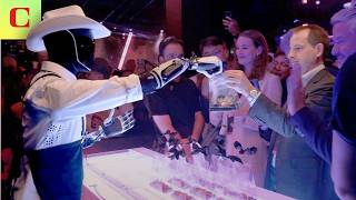 Elon Musk Puts Optimus to Work at We Robot Event [upl. by Greeson]