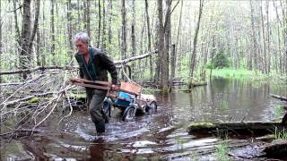 Martins Old Off Grid Log Cabin 9A Respect for a very old Tamarack Tree [upl. by Reitrac]