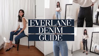 EVERLANE DENIM GUIDE 2021 TryOn amp Style Comparison AD [upl. by Nilahs]