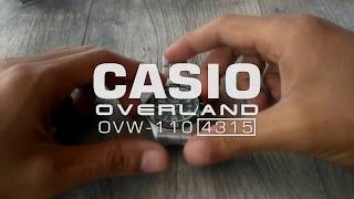 how to complete setting casio overland ovw 110 module 4315 wave ceptor tough solar japan ENG [upl. by Ynnal]