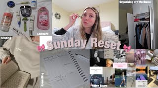 Sunday Reset With Me  organising skincare vision board amp more [upl. by Dosh]