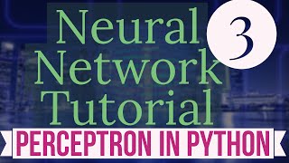 Neural Network Tutorial 3  Implementing The Perceptron Algorithm In Python [upl. by Notsuj]