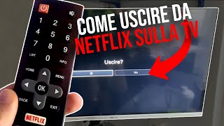 Come faccio ad uscire da Netflix sulla TV  Come fare logout da Netflix sulla TV [upl. by Hobart195]