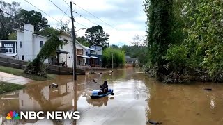 Western North Carolina hit with lifethreatening flooding and mudslides [upl. by Sidky]