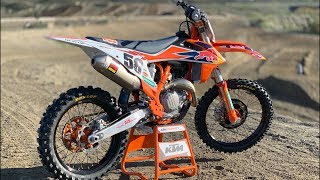 First Ride 2019 KTM 450SXF Factory Edition  Motocross Action Magazine [upl. by Ardnasal]