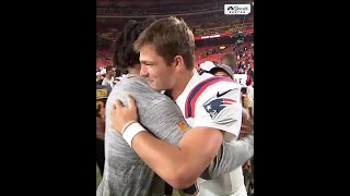 Drake Maye and Jayden Daniels meet up on field following PatriotsCommanders preseason game shorts [upl. by Adnicaj]