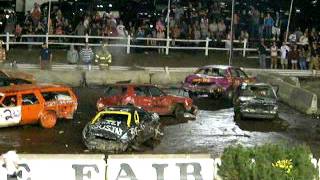 Skowhegan State Fair Demolition Derby 2011 Night 3 Consolation 1 [upl. by Cassiani672]