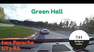 two GT3 RS are playing at the Green Hell 714 BtG [upl. by Akins]