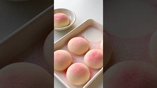 Strawberry Mochi with cheese cream filling🤤 recipe mochi tutorial shorts trending cake [upl. by Laersi]