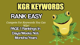 Keyword Golden ratio KGR Keywords How to find KGR Keywords Fiverr Gig KGR Keywords Research [upl. by Reggi296]