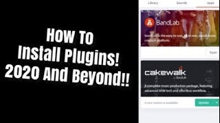 Cakewalk Tutorial how to install plugins 2020 [upl. by Kelley]