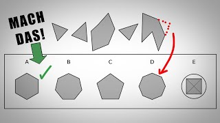 JEDER der den MedAT besteht kennt diese STRATEGIE Figuren Zusammensetzen [upl. by Diandra]