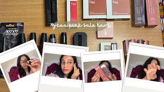 Nykaa pink sale haul non sponsored loreal paris hyphen  kay beauty nudestix  opi  maybelline [upl. by Hyde389]