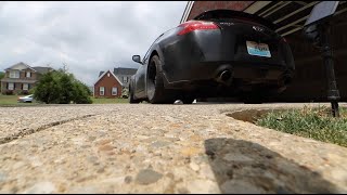 Nissan 370z Catless Straight Pipe exhaust video [upl. by Odarnoc]