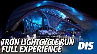 TRON Lightcycle  Run Full Experience Queue Preshow amp POV [upl. by Flavius]