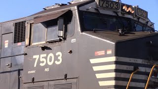 NS 7503 leading NS 378 departs Wadley GA wa nice K5H 12920 [upl. by Sucramel]