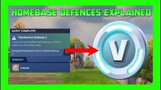 Storm Shield Defences Explained  How To Get VBucks From Them  Fortnite Save The World [upl. by Norty]