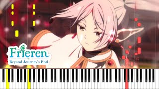 Zoltraak  Frieren OST Piano Cover  Sheet Music 4K [upl. by Sternick]