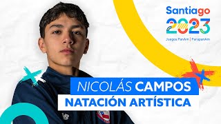 Panamericanos Santiago 2023 NICOLÁS CAMPOS  Natación Artística [upl. by Judsen]