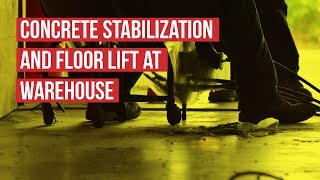 URETEK Stabilizes Concrete and Lifts Warehouse Floor [upl. by Artemas161]