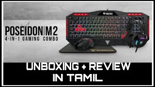 Best gaming 4 in 1 combo with RGB  Keyboard  Mouse  Mouse Pad  Headphones  BlackThoppi [upl. by Gill]