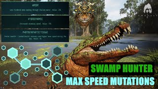 The Isle  MAX SPEED MUTATIONS  Specimen Testing Swamps  Deinosuchus [upl. by Eninaj]