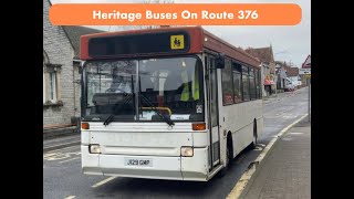 Bristol Omnibus Services heritage bus running day on route 376 [upl. by Arabelle]