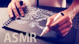 ASMR DRAWING Mesmerizing Landscape 🖍️Show amp Tell  ENGLISH Whispering [upl. by Elburr980]