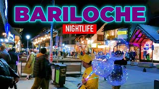 BARILOCHE en la NOCHE🌙 Walking Tour 4K 🔸 ARGENTINA 🇦🇷 [upl. by Ris245]