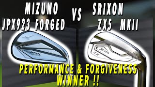 Mizuno JPX923 Forged vs Srixon ZX5 MKII Performance and Forgiveness [upl. by Anerahs]