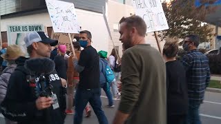 Drunk Dude Vs Antifa Leftist Fetus Yeeters Triggered Cringe Fest [upl. by Natala]