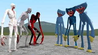 SCP096s VS HUGGY WUGGYS Garrys Mod Poppy Playtime vs SCP Foundation [upl. by Klug]