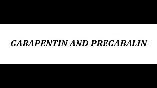 STAHLS  CH 8  MOOD STABILIZERS  Pt 10  GABAPENTIN amp PREGABALIN  psychiatrypsychopharmacology [upl. by Niamor]