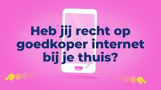 Sociaal internetaanbod gunstig tarief voor vast internet [upl. by Eive]