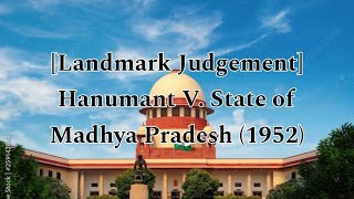 circumstantial evidence case law EP 2Hanumant vs state of Mp 1952law supremecourt legal [upl. by Alaunnoif365]