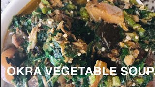 HOW TO MAKE OKRA SOUPNIGERIA OKRA SOUP RECIPE COOK WITH ME🍲🍲 [upl. by Genaro]