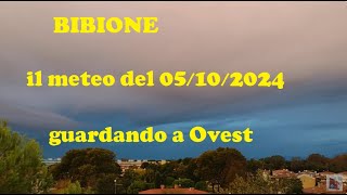 Bibione il meteo del 05102024 guardando a ovest [upl. by Stallworth635]