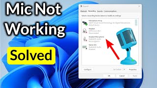 Fix Microphone Not Working on Windows 11 [upl. by Enaelem]