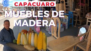 CAPACUARO MICHOACAN pueblo purépecha FABRICANTES DE MUEBLES [upl. by Center]