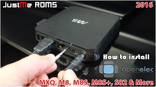 How To Install OpenELEC on MX2 MXQ M8 M8s M8s MINIX amp Beelink Android TV Box [upl. by Dewitt]