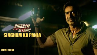 Singham Returns Movie Scene Singhams Powerful Fist  Ajay Devgn Kareena Kapoor Pankaj Tripathi [upl. by Ury]