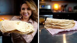 THE ONLY FLOUR TORTILLA RECIPE YOU WILL EVER NEED  Tortillas de Harina [upl. by Flaherty]