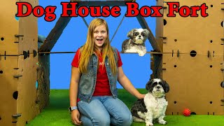 Assistant Makes Wiggles and Waggles a Giant Doggy Box Fort Mansion [upl. by Hunley]