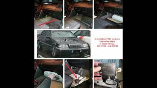 Mercedes Benz C Classe W202 Immobilizer ECU location and Engine ECU location PMS type [upl. by Jean-Claude864]