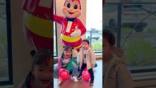 Bok bok I’m a chicken Jollibee 😱👶🏻❤️👧🏻🤣🌈✅🚀 [upl. by Ahsinan]