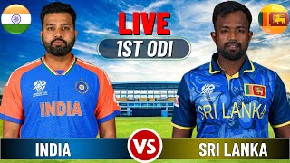 Live India vs Sri Lanka 1st ODI  IND vs SL Live Cricket match Today [upl. by Anele559]