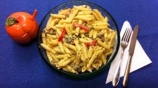 Receta Pasta con Salsa Cremosa de Verduras y Quesos  La Cocinadera [upl. by Mcknight]